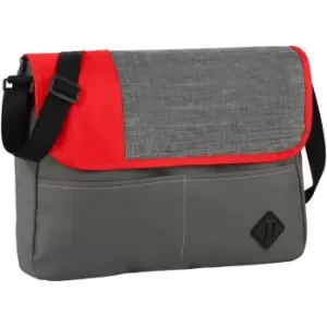 Bullet Offset Convention Messenger (Pack of 2) (38 x 5.5 x 29 cm) (Grey/Red)