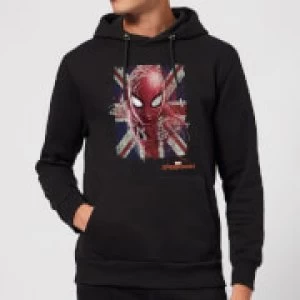 Spider-Man Far From Home British Flag Hoodie - Black - XL