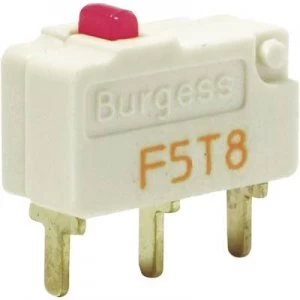 Burgess Microswitch F5T8YCUL 250 V AC 5 A 1 x OnOn IP40 momentary
