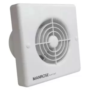 Manrose - QF100H 100mm Quiet Bathroom Axial Fan With Humidistat & Timer