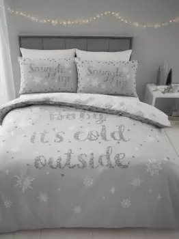 'Baby It's Cold Outside' Duvet Cover Set