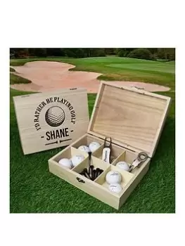 Personalised 6 Compartment Golf Storage Box, One Colour, Women