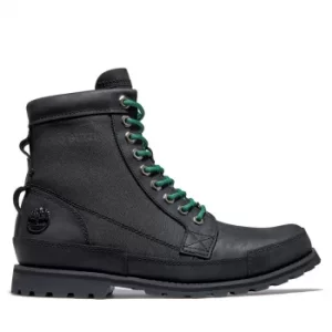 Moto Guzzi X Timberland Original Leather 6" Boot For Men In Black Black, Size 8