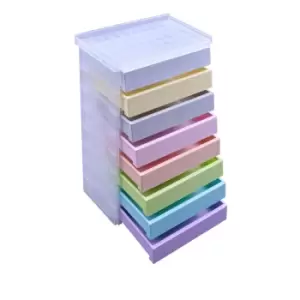 Really Useful Realy Useful 8 x 0.9L Desktop Storage Tower - Pastel