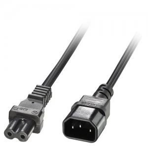 Lindy 30312 power cable Black 2m C14 coupler C7 coupler