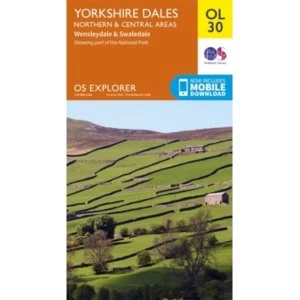 Yorkshire Dales Northern & Central by Ordnance Survey (Sheet map, folded, 2016)