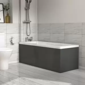 1700mm Dark Grey Front Bath Panel - Pendle