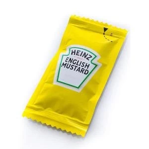 Heinz English Mustard Sachets Single Portion Pack of 250 HEI006