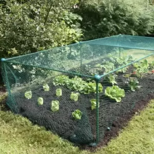 Garden Skill Gardenskill Fruit And Vegetable Garden Cage Kit With Bird Netting 2.5 X 1.25 X 0.625M
