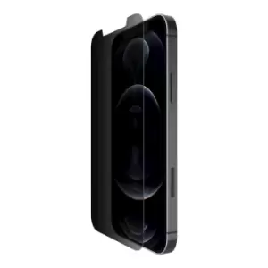 Belkin ScreenForce UltraGlass Privacy Anti-Microbial Screen Protector for iPhone 12/12 Pro OVA045ZZ