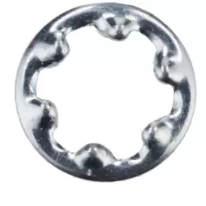 R-TECH 337166 Steel Shakeproof Washers BZP M3 - Pack Of 100