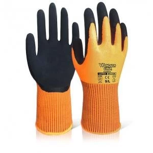 Wonder Grip WG 310H Comfort Hi Vis Glove 7 Small Orange Ref WG310HORS