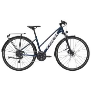 2023 Trek Dual Sport 2 Equipped Stagger Gen 4 Hybrid Bike in Mulsanne Blue