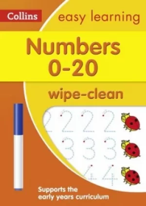 Numbers 0-20 Age 3-5 Wipe Clean Activity Book by Collins Easy Learning