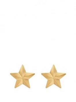 Love Gold 9Ct Gold Star Stud Earrings