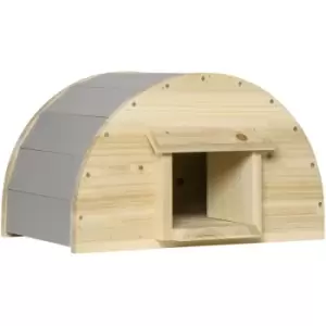 Pawhut - Wooden Hedgehog House for Garden, Hibernation Home, 40 x 30.2 x 23.5 cm