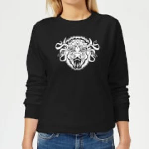 American Gods Buffalo Head Womens Sweatshirt - Black - XS