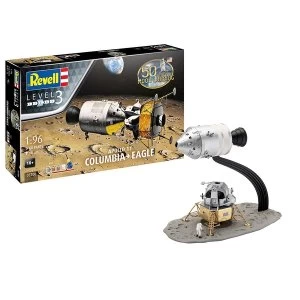 Apollo 11 Columbia & Eagle 50th Anniversary First Moon Landing 1:96 Scale Revell Model Kit