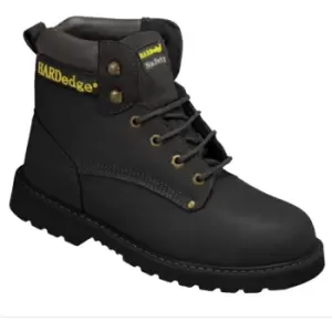 HardEdge Mens Nubuck Safety Boot (10 UK) (Black) - Black