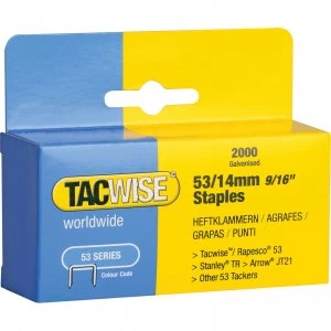 Tacwise 53/12 Staples 14mm Pack of 2000