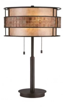 2 Light Table Lamp Renaissance Copper, E27