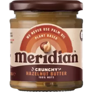 Meridian Natural Crunchy 100% Hazelnut Butter 170g