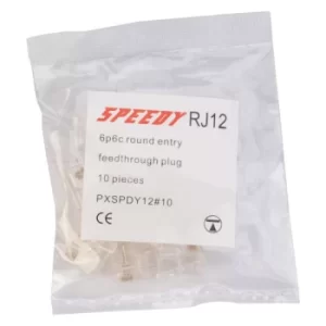 TUK Ltd SPEEDY RJ45 PXSPDY12#10 SPEEDY RJ12 plug bag of 10