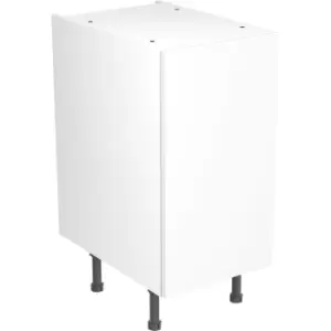 Kitchen Kit Flatpack Slab Kitchen Cabinet Base Unit Super Gloss 400mm in White MFC