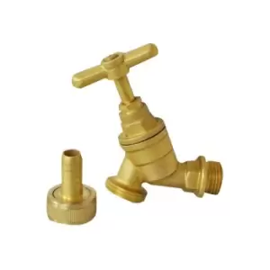 1/2' / 3/4' Standard Brass Garden Water Tap for Garden Hose Pipes etc