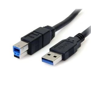 10 ft Black SuperSpeed USB 3.0 Cable A to B Male tp Male