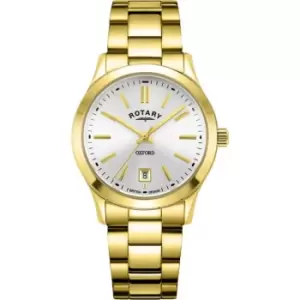 Rotary Ladies Rotary Oxford Sapphire Glass Date Watch - Silver