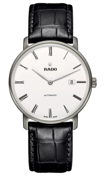 Rado DiaMaster Thinline Automatic Mens watch - Water-resistant 5 bar (50 m), Ceramos, light