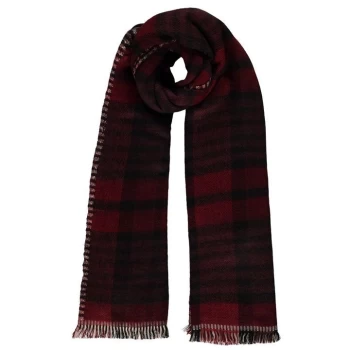 Label Lab Check Scarf Womens - Berry
