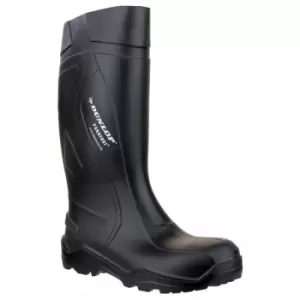 Dunlop - C762041 / Purofort+ Full Safety Wellington / Mens Safety Boots (48 eur) (Black) - Black