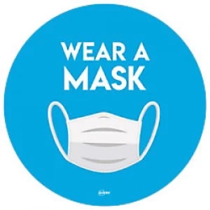 AVERY COVWM275 COVID-19 Wear a Mask Circular Labels Blue 2 Labels