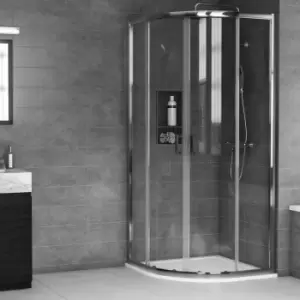 Aqualux - Framed 6 Quadrant Shower Enclosure 800mm x 800mm with Shower Tray - 6mm Glass