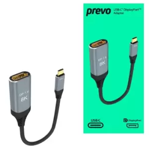 PREVO USBC-DP-ADA video cable adapter 0.2 m USB Type-C DisplayPort...