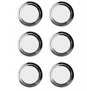 Wickes Ring Door Knob - Polished Chrome 35mm Pack of 6