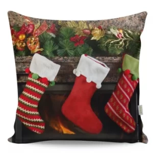 A12942 Multicolor Cushion Three Stockings