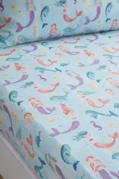 'Underwater World' Kids Sea Adventure 15cm Fitted Bed Sheet