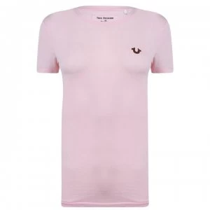 True Religion Crafted t Shirt - Pink/Gold SMU