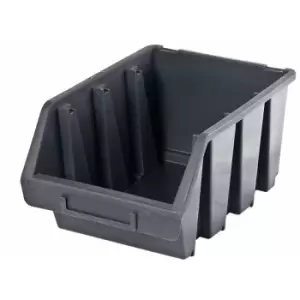 Ergo l Box Plastic Parts Storage Stacking 170x240x126mm - Colour Black - Pack of 8