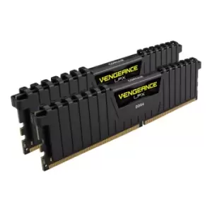 Corsair Vengeance LPX DDR4 2400MHz C14 16GB (2X8GB) Memory Kit - Black