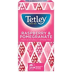 Tetley Raspberry & Pomegranate 25's - Pack of 6