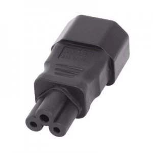 Lindy 30453 IEC C14 IEC C5 Black cable interface/gender adapter