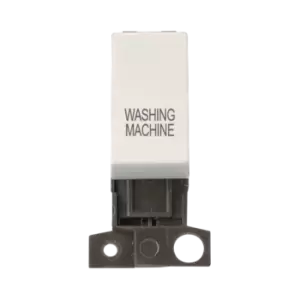 Click Scolmore MiniGrid 13A Double-Pole Ingot Washing Machine Switch Polar White - MD018PW-WM