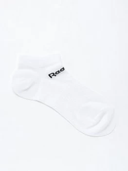 Reebok Active Core Low Cut Socks, White Size M Women