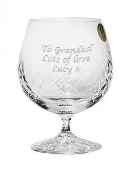 Personalised Crystal Brandy Glass, Women
