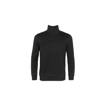 Island Green Supersoft Knit 1/2 Zip Sweater - Black - M Size: Medium