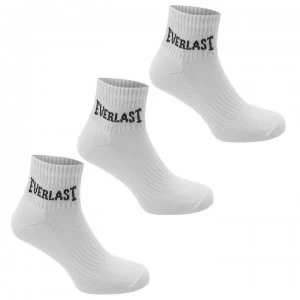 Everlast Quarter Socks 3 Pack Childrens - White